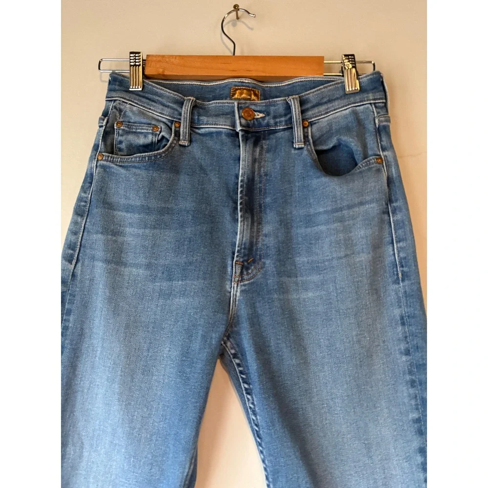 MOTHER High Waisted Rider Skimp Jeans Blue Size 26